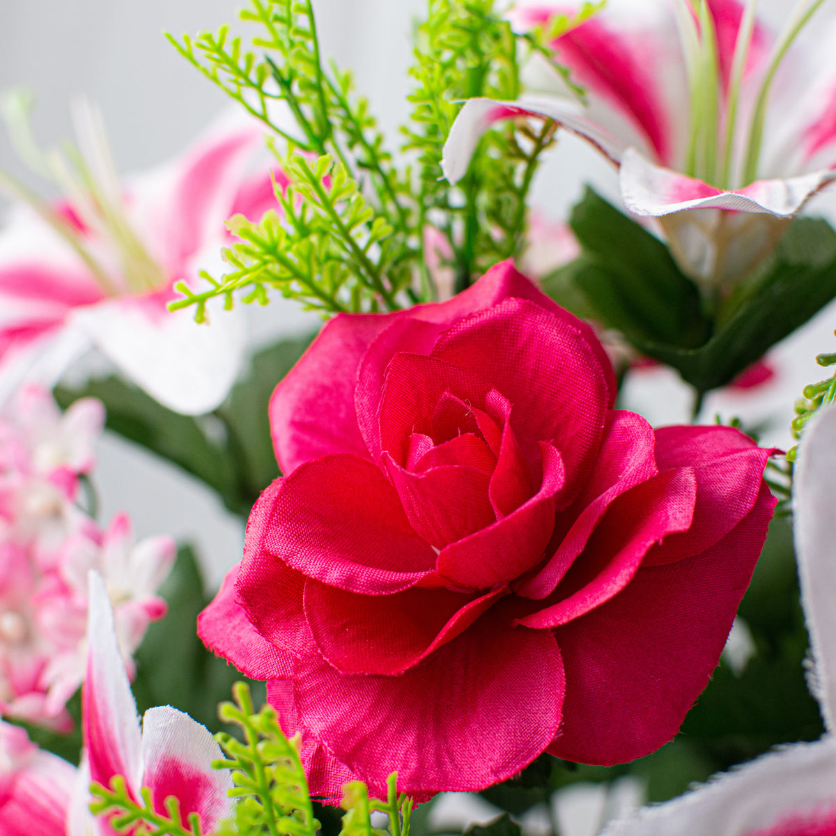 22" Lily Hydrangea Rose Bush: Hot Pink (18 Stem) Lifestyle Photo