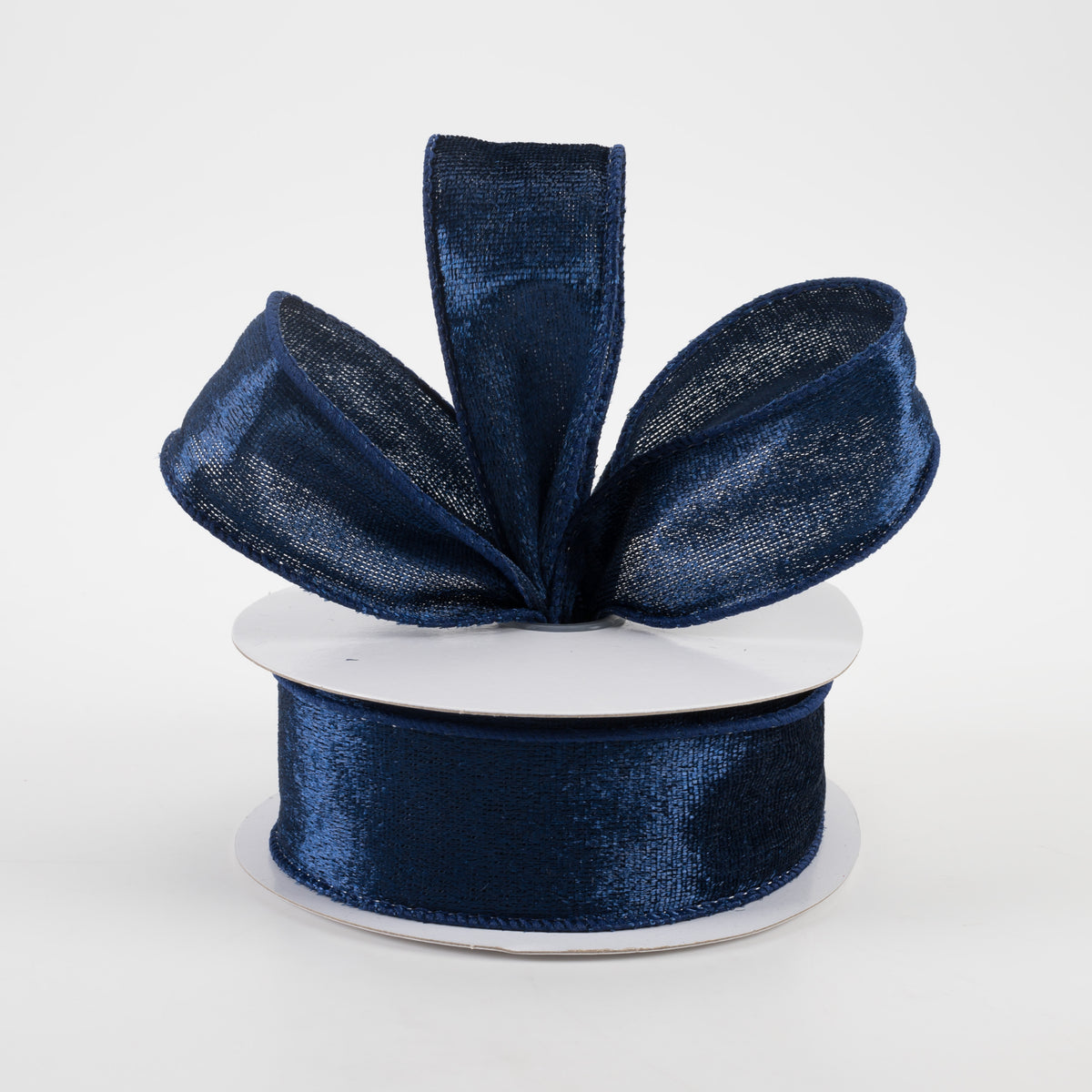 1.5" Lush Velvet Ribbon: Navy (10 Yards) Lifestyle Photo