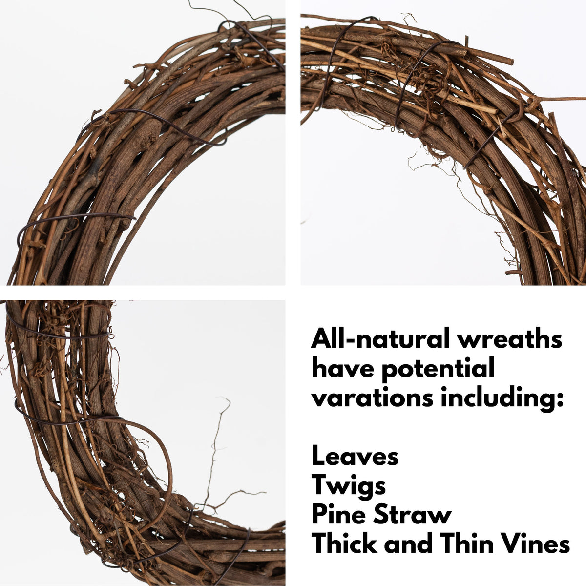 9" Angel Vine Cabinet Wreath