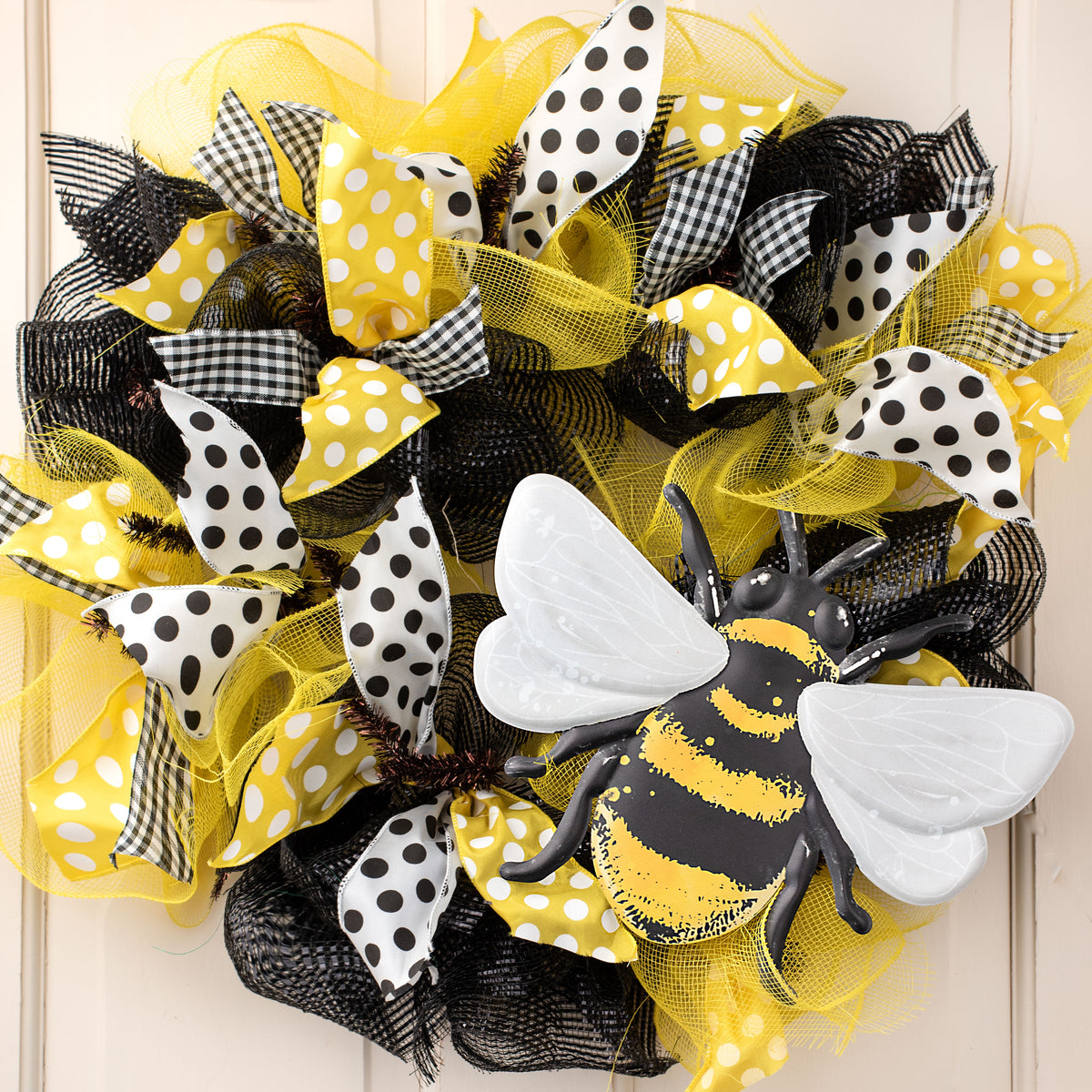 12" Metal Embossed Hanger: Bee Lifestyle Photo
