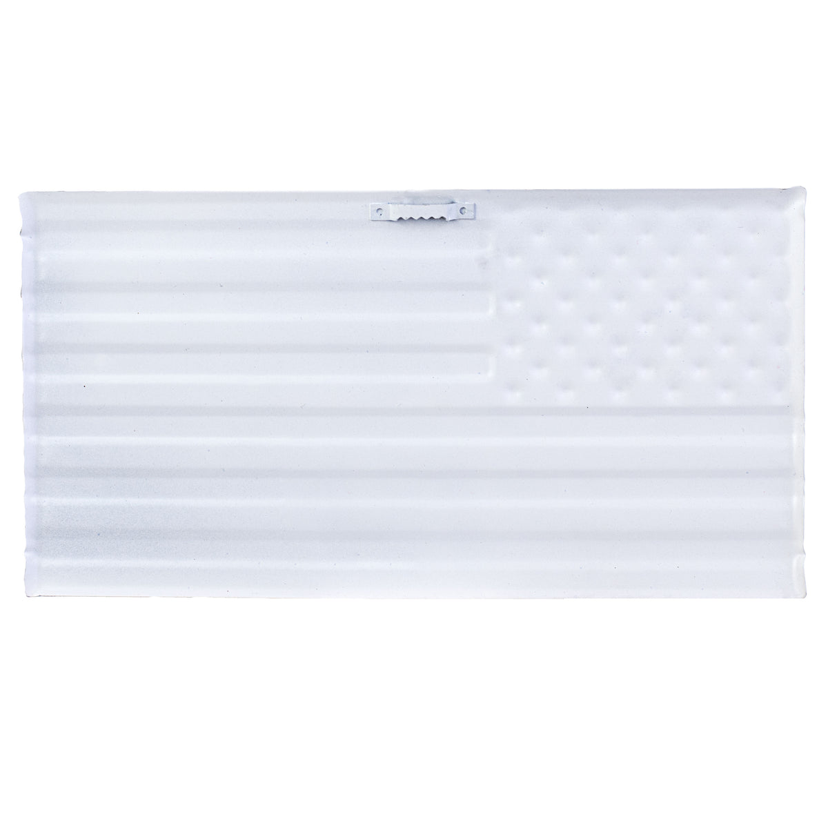 12" Metal Embossed Hanger: Firefighter Support Flag detail photo 4