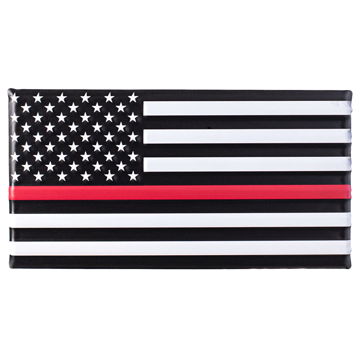 12" Metal Embossed Hanger: Firefighter Support Flag Item Number: MD0791