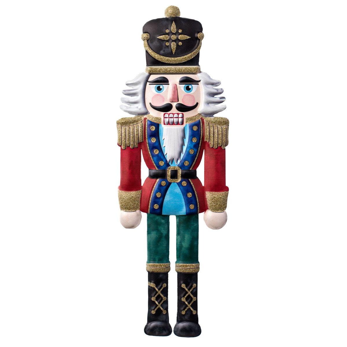 12" Metal Embossed Hanger: Nutcracker Item Number: MD0619
