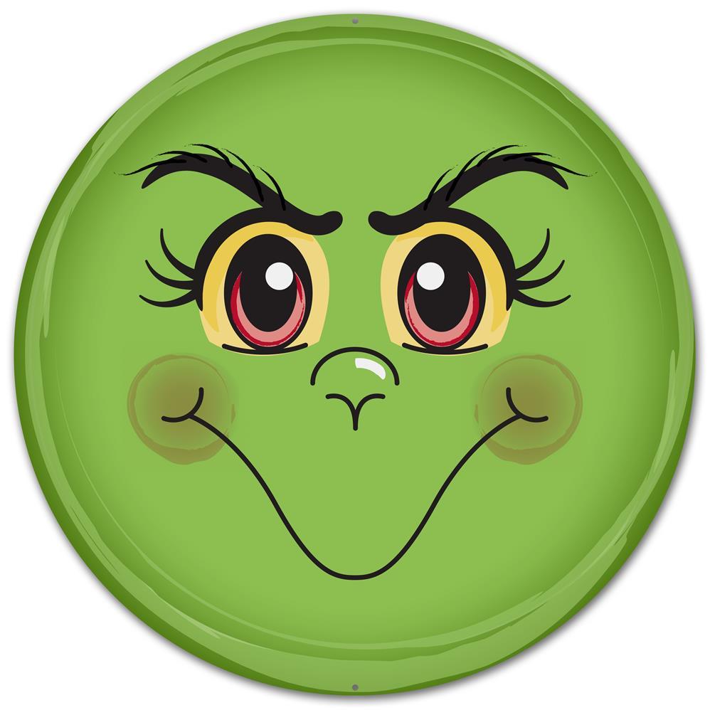 12" Metal Face Sign: Green Monster Item Number: MD0352