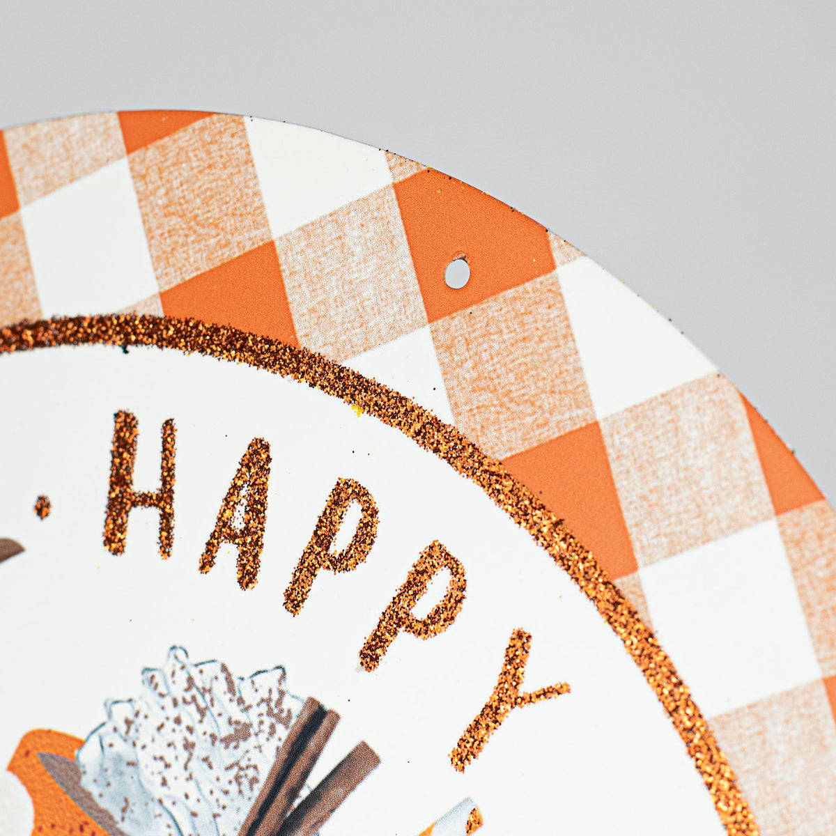 12" Metal Sign: Happy Pumpkin Spice Season detail photo 3
