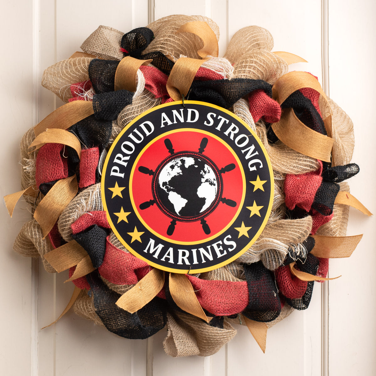 12" Metal Sign: Marines Lifestyle Photo
