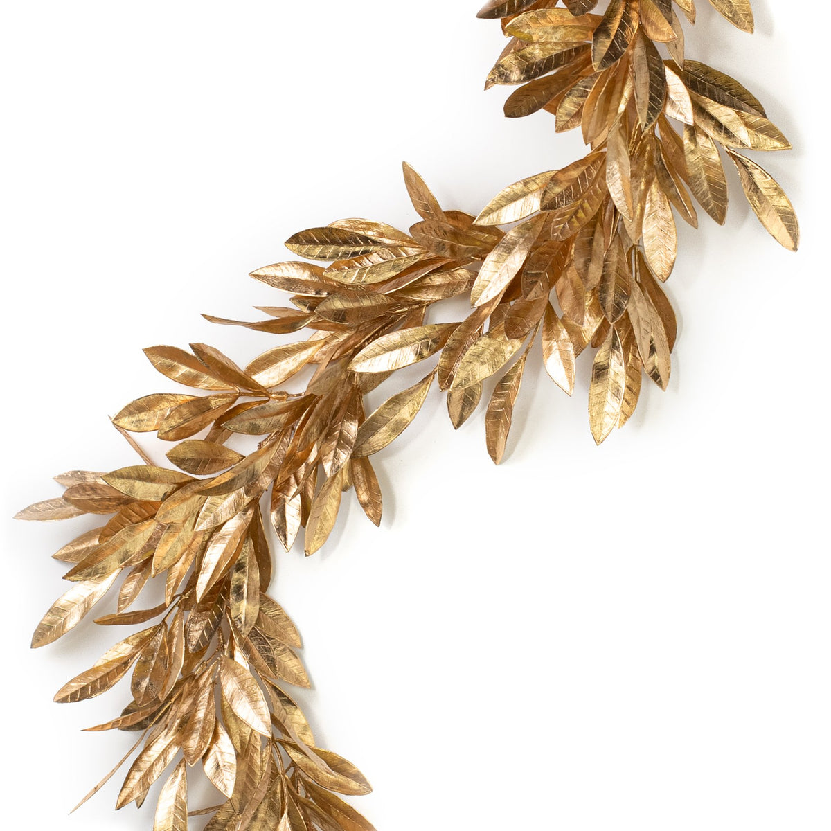 6' Metallic Bay Leaf Garland: Gold Item Number: XX938808