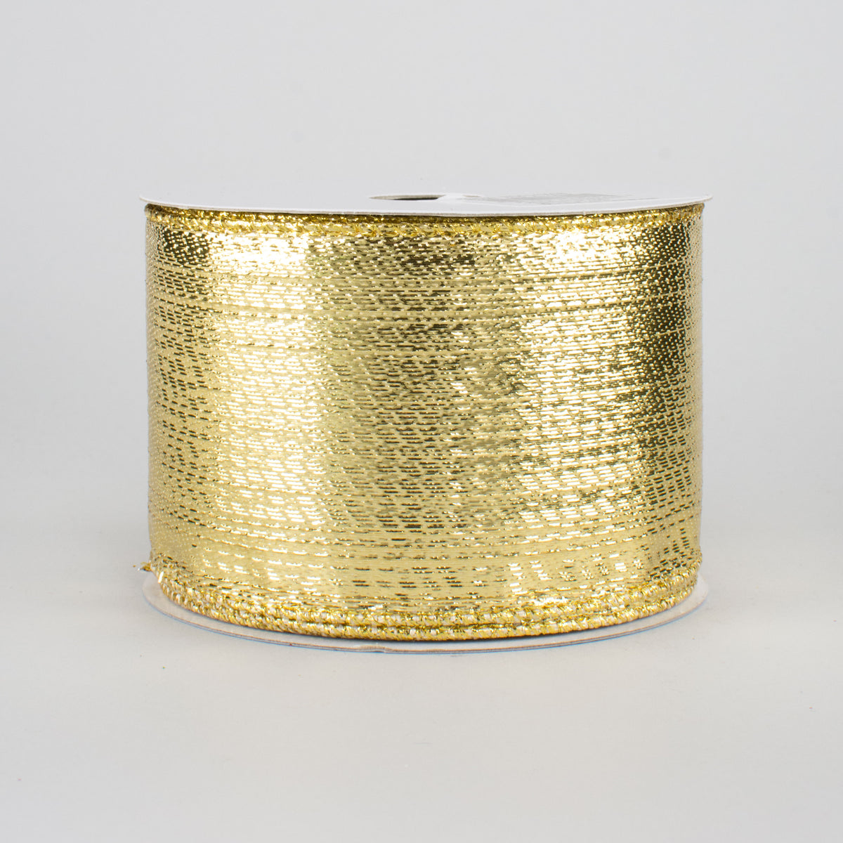 2.5" Metallic Lamé Ribbon: Gold (10 Yards)