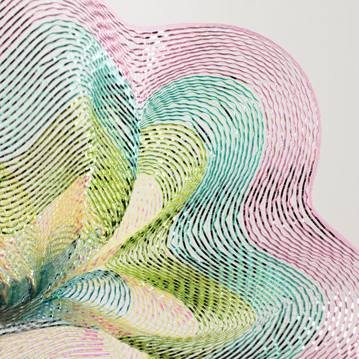 10" Metallic Stripe Mesh: Pastel Easter Lifestyle Photo