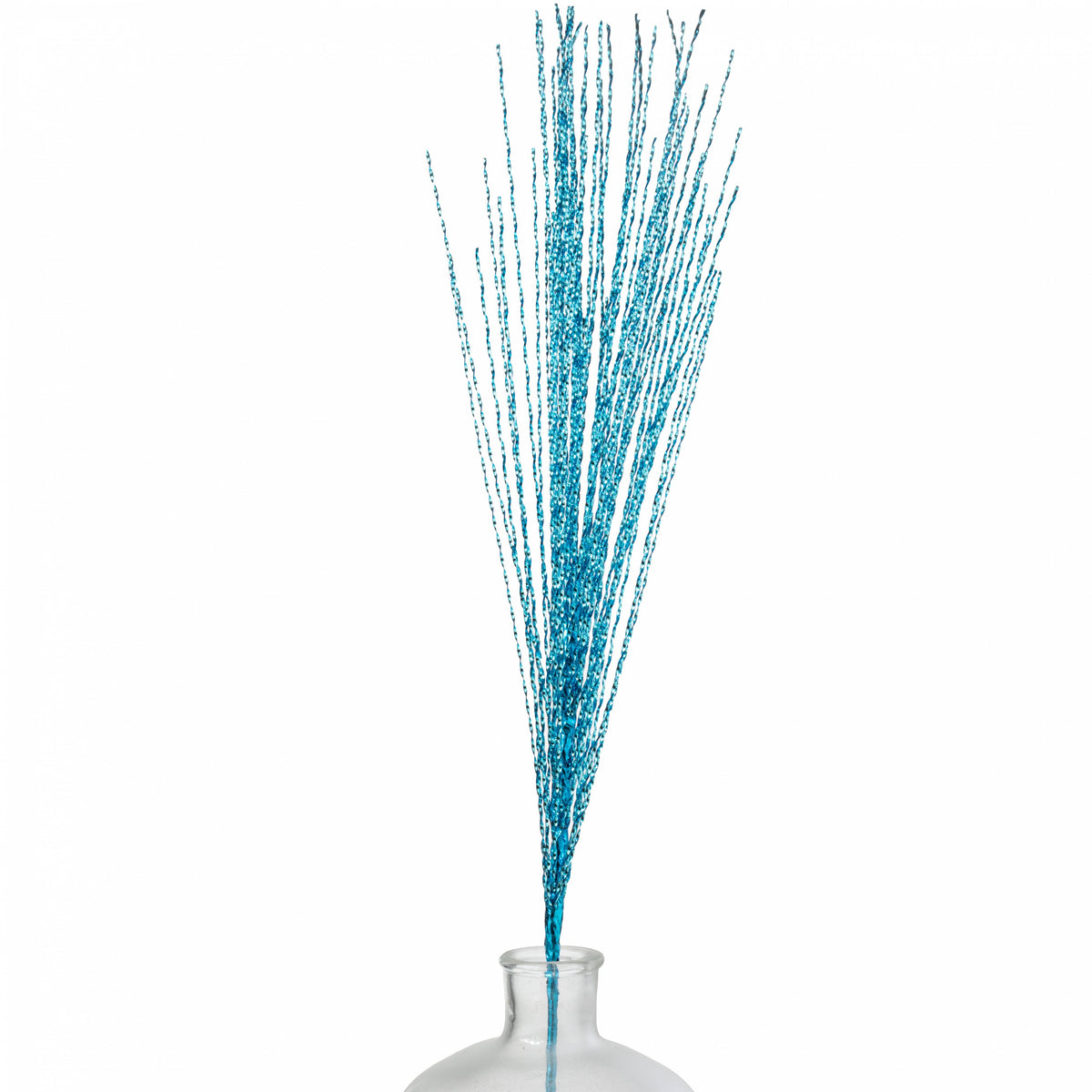32" Metallic Twisted Grass Spray: Turquoise Blue Item Number: XS120188