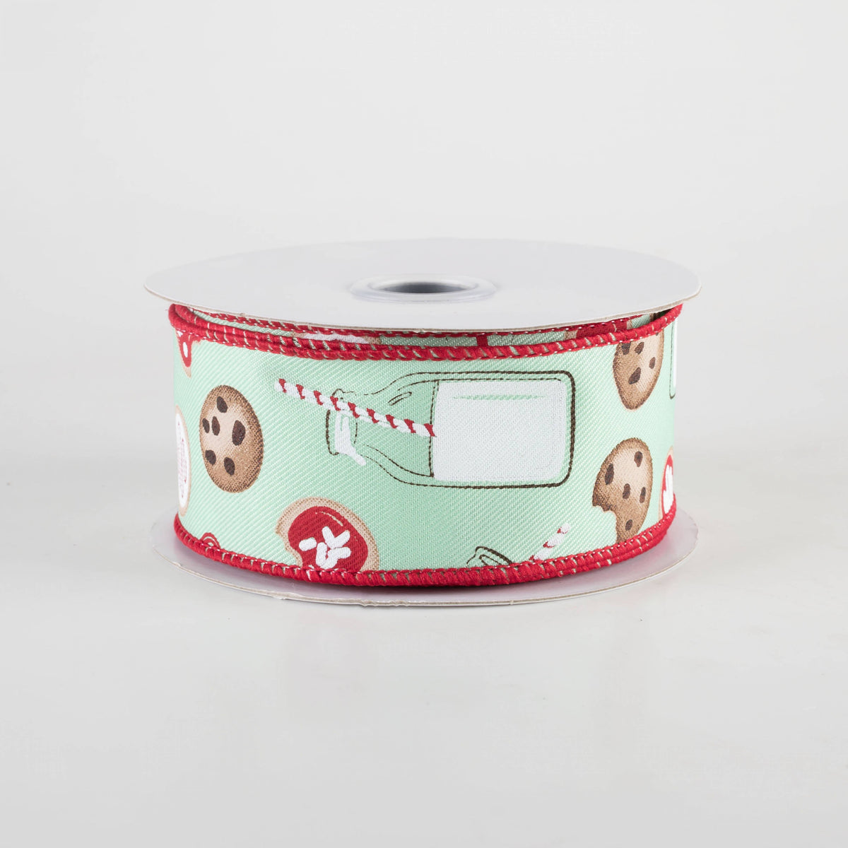 1.5" Milk & Cookies Ribbon: Mint Green (10 Yards) Item Number: RGF1306AN