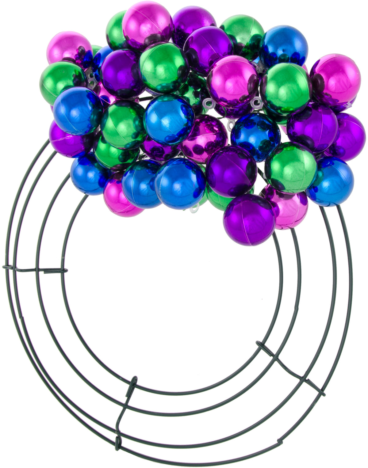 30MM Metallic Ball Ornament On Wire: Purple (72) detail photo 4