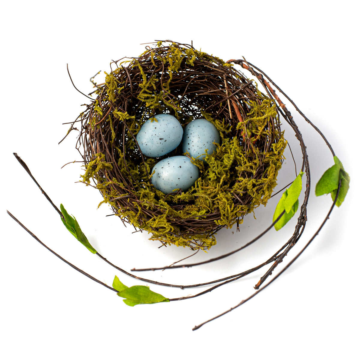 5" Moss Nest with Blue Eggs Item Number: 211607