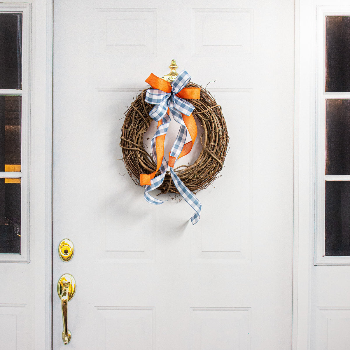 16" Natural Grapevine Wreath: Round Lifestyle Photo