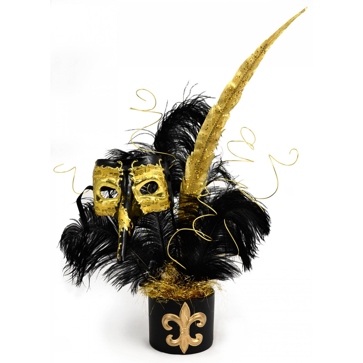 15" Ostrich Feather: Black Lifestyle Photo