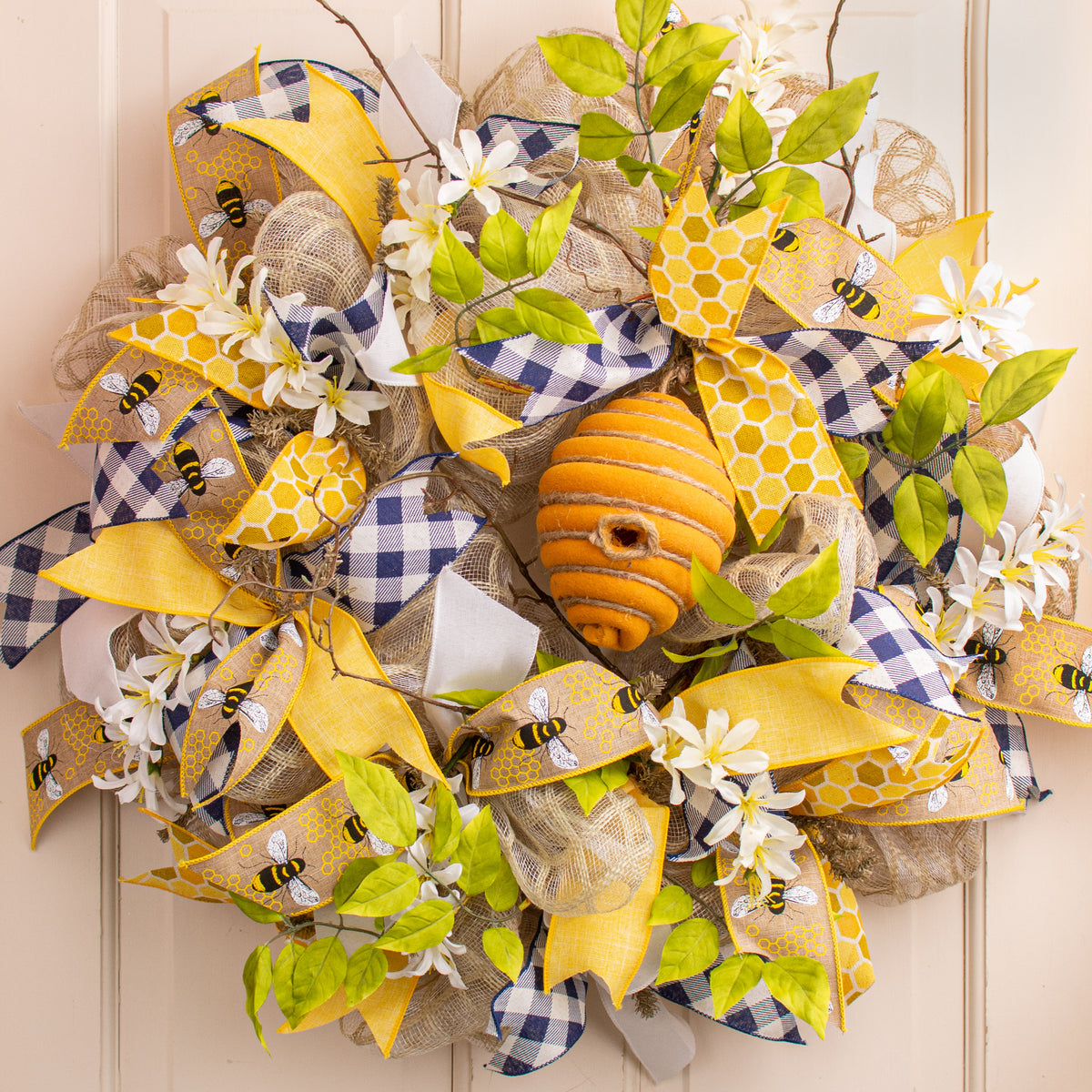 6" Oval Bee Hive Ornament Lifestyle Photo