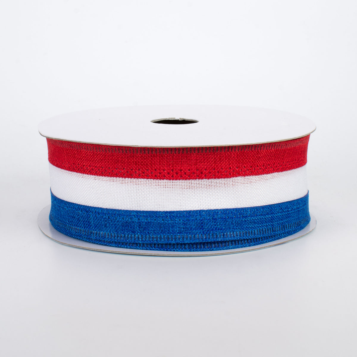 1.5" Patriotic Stripe Ribbon: Red, White, Blue (10 Yards)