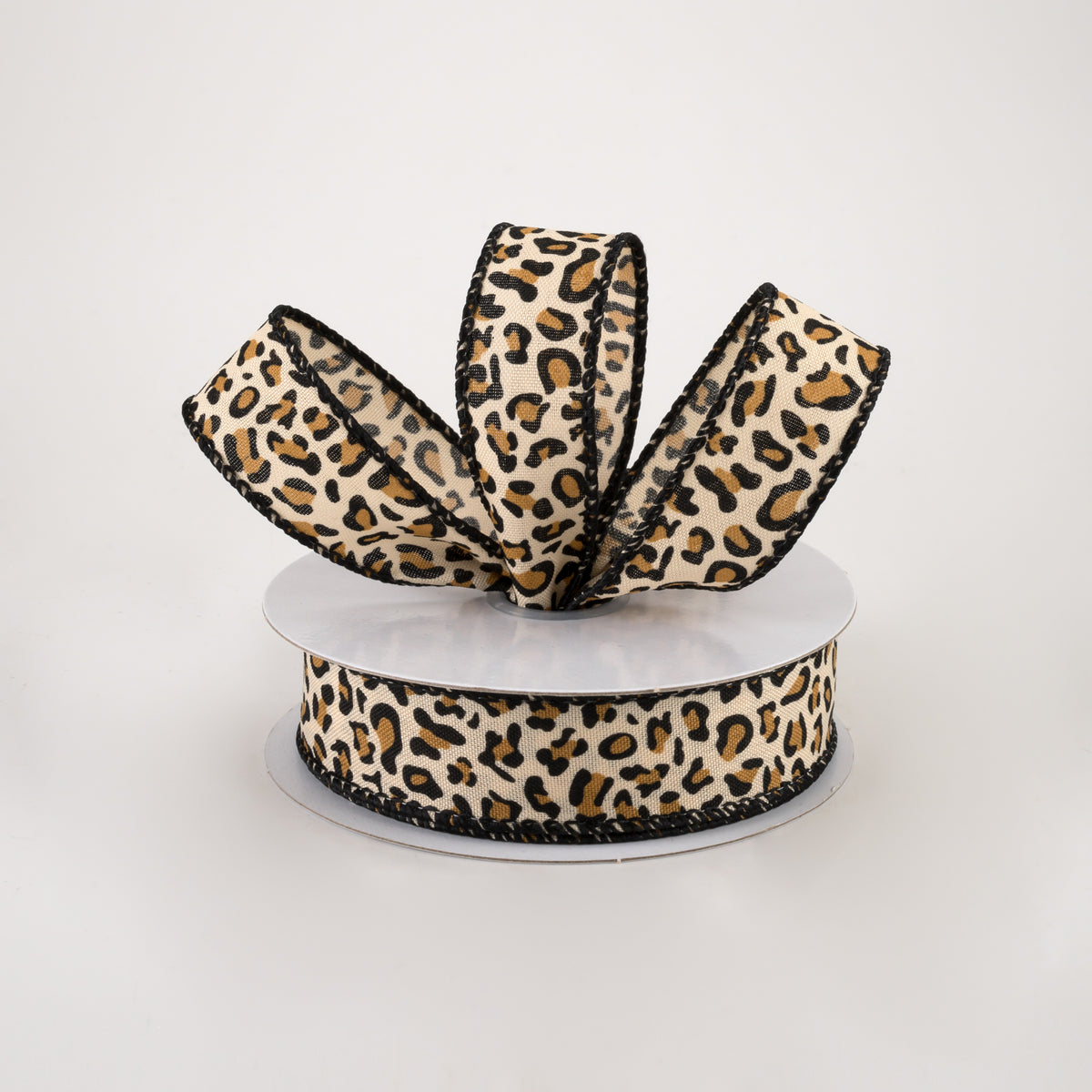 7/8" Petite Cheetah Print Satin Ribbon (10 Yards) Lifestyle Photo