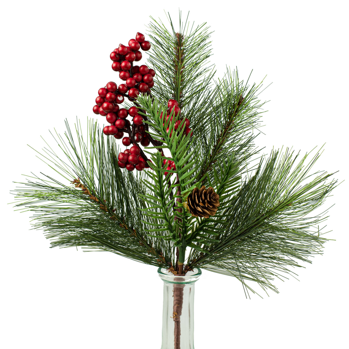 13" Pine Mix With Berry Spray Item Number: 2830302RD