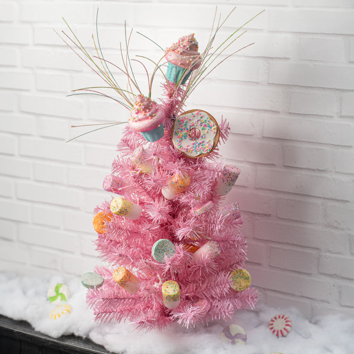 2' Pine PVC Tree: Candy Pink Lifestyle Photo