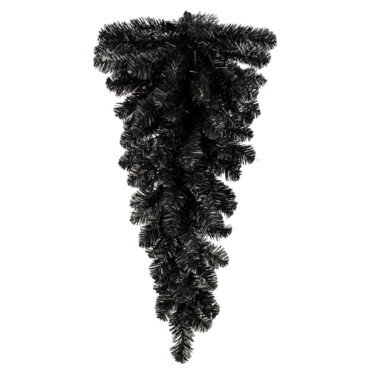 32" Pine Tinsel Teardrop Swag: Black Item Number: 57198TE32