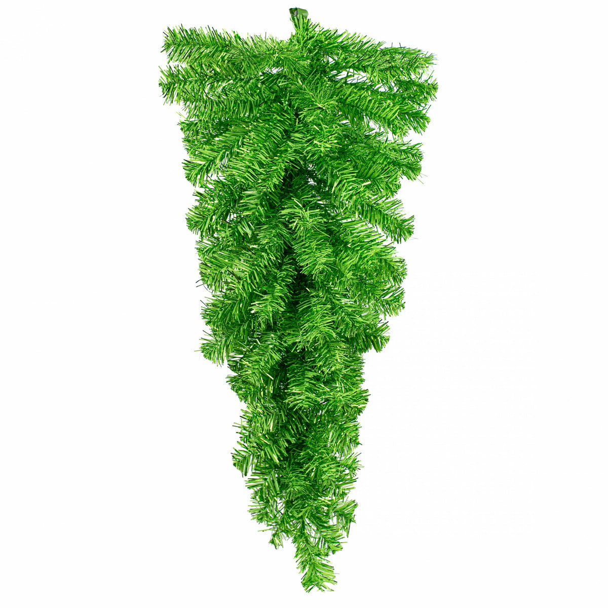 32" Pine Tinsel Teardrop Swag: Metallic Green Item Number: 57197TE32