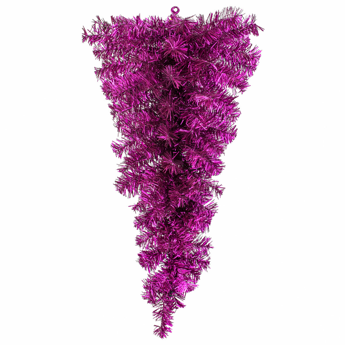 32" Pine Tinsel Teardrop Swag: Metallic Purple Item Number: 57195TE32