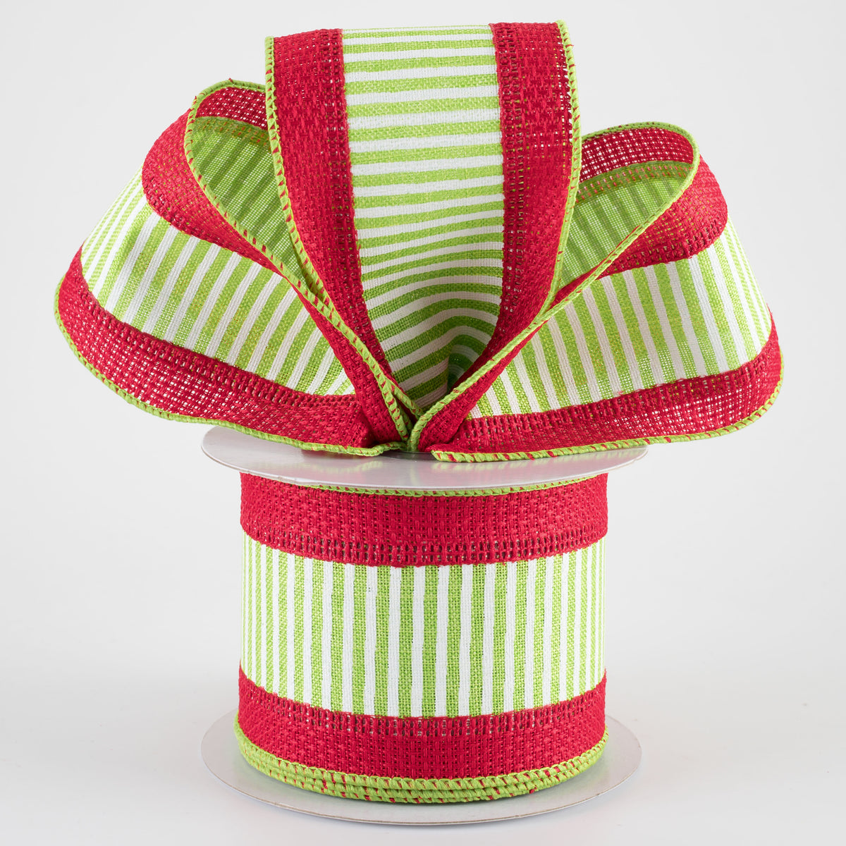 2.5" Pinstripes On Faux Burlap: Christmas (10 Yards) Lifestyle Photo
