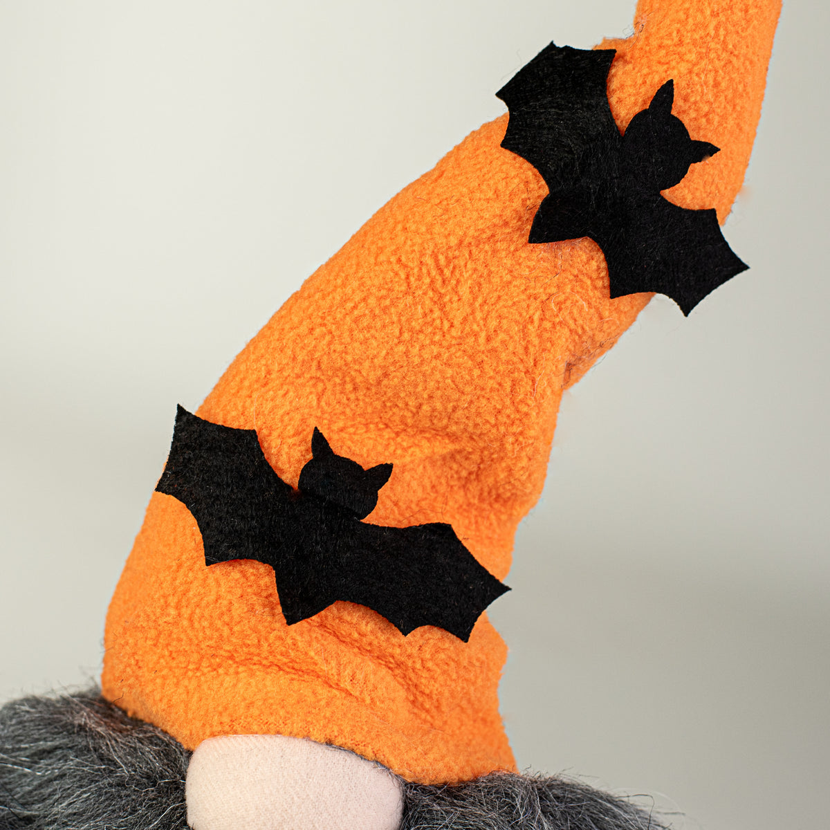 17" Plush Gnome Boo: Orange & Black Bats detail photo 4