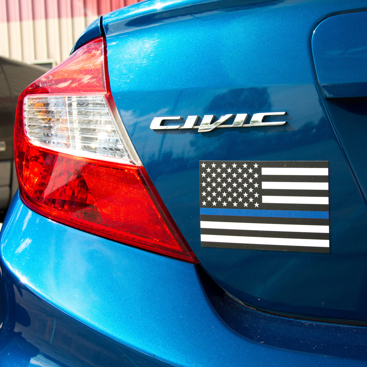 Police Support Flag Magnet (4" x 6.5") detail photo 3