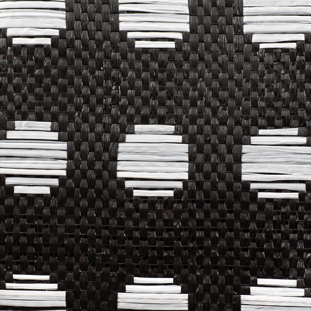 10" Polka Dot Woven Mesh: Black & White detail photo 3