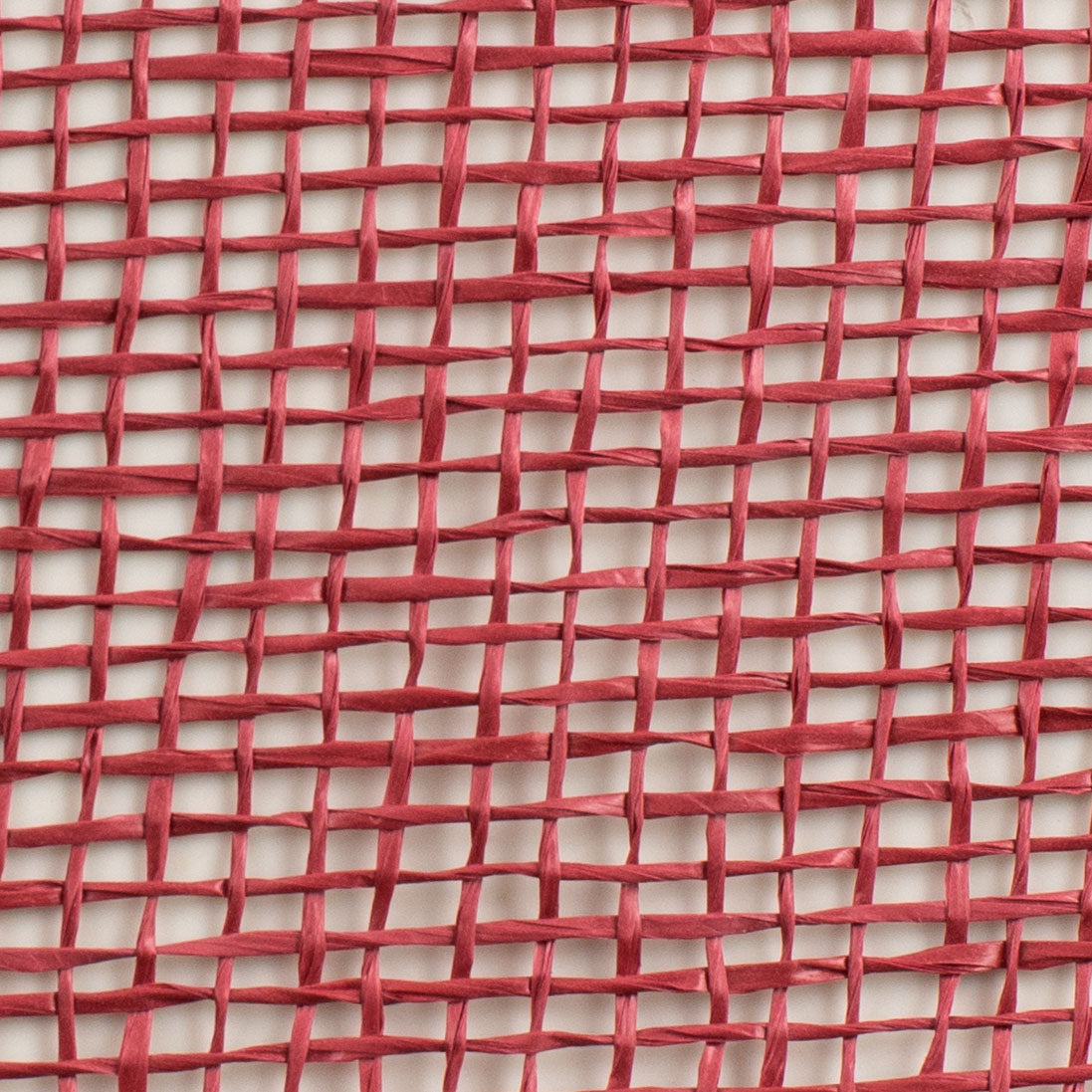 10" Poly Burlap Mesh: Cranberry Red detail photo 3