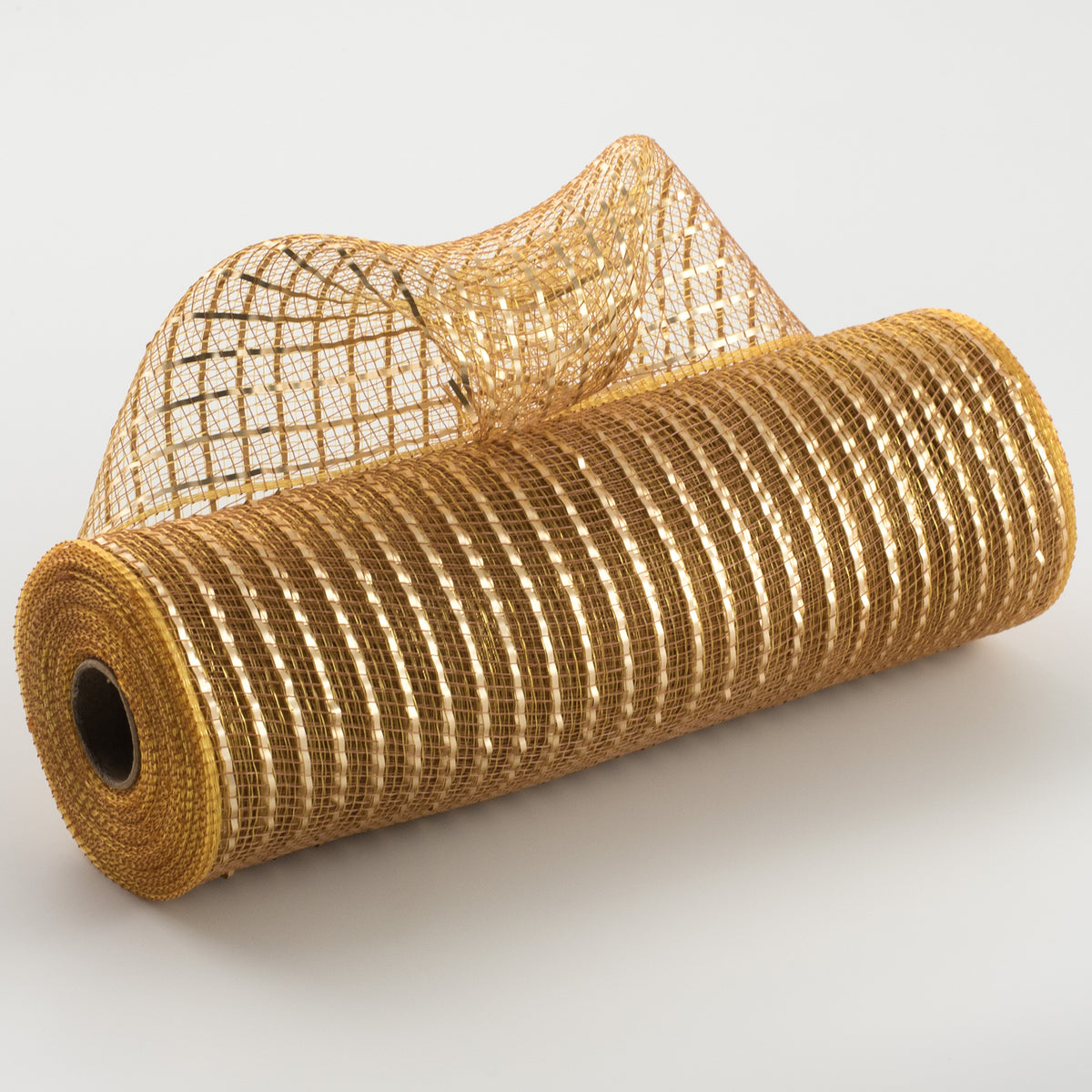 10" Poly Deco Mesh: Matte Gold Wide Foil Item Number: RY850008