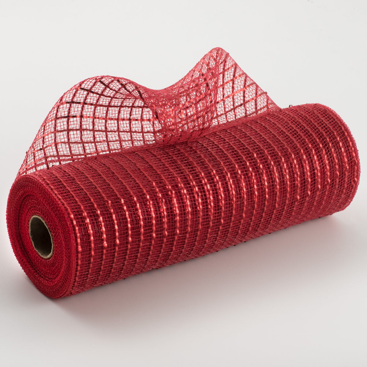 10" Poly Deco Mesh: Matte Red Wide Foil Item Number: RY850024