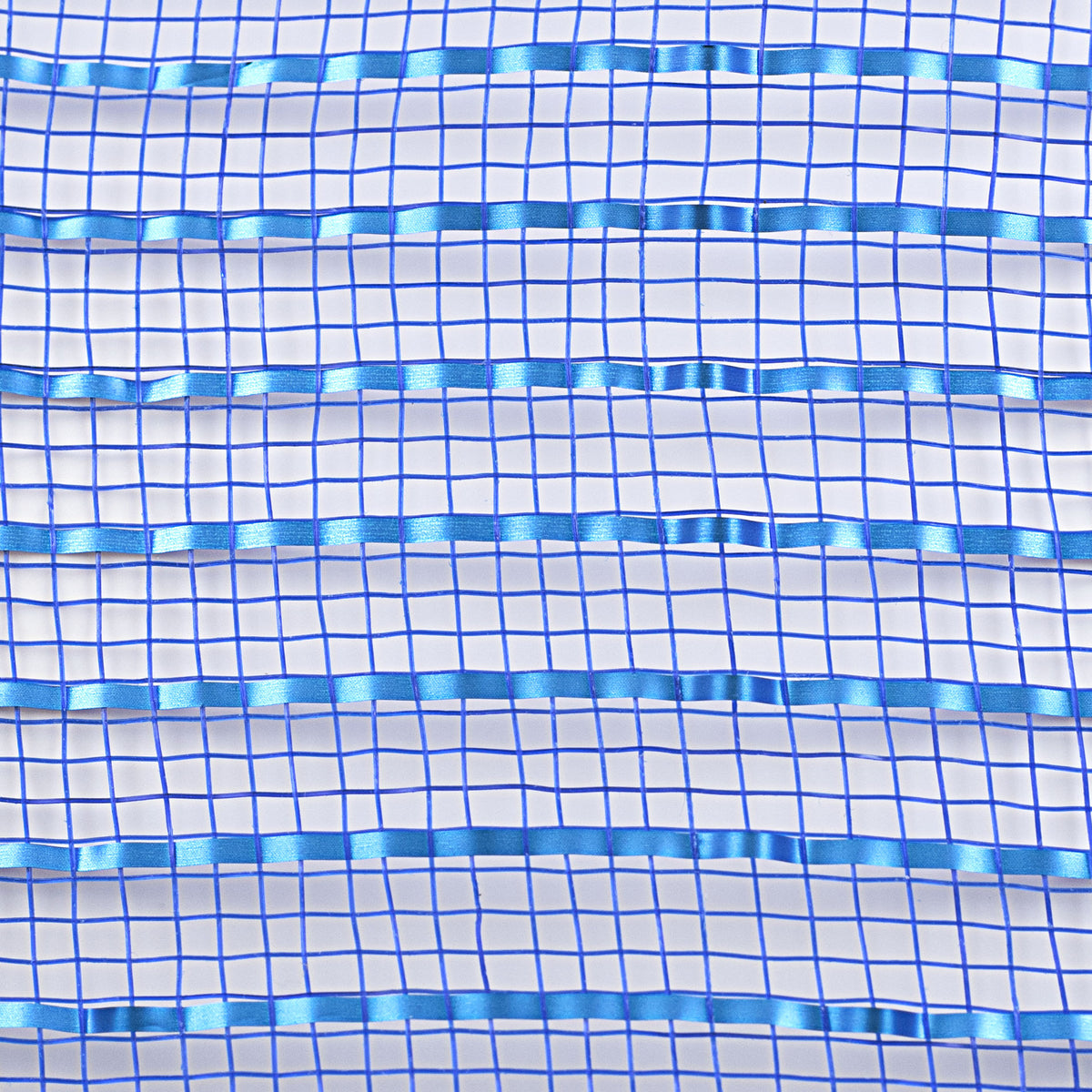 10" Poly Deco Mesh: Matte Royal Blue Wide Foil detail photo 3