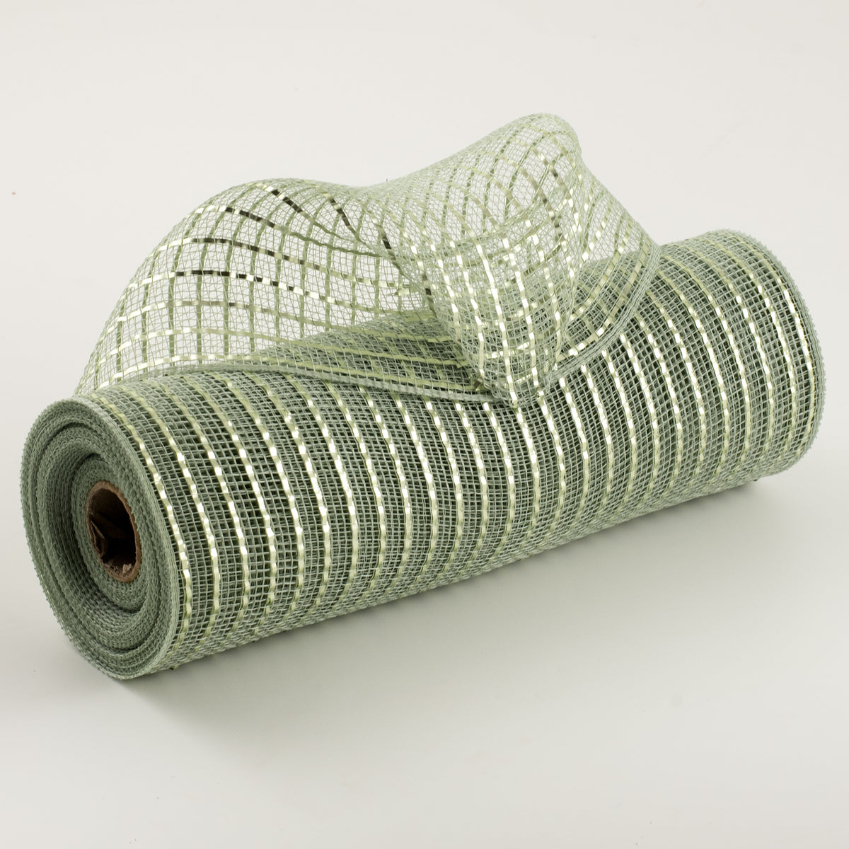 10" Poly Deco Mesh: Matte Sage Green Wide Foil Item Number: RY8500AK