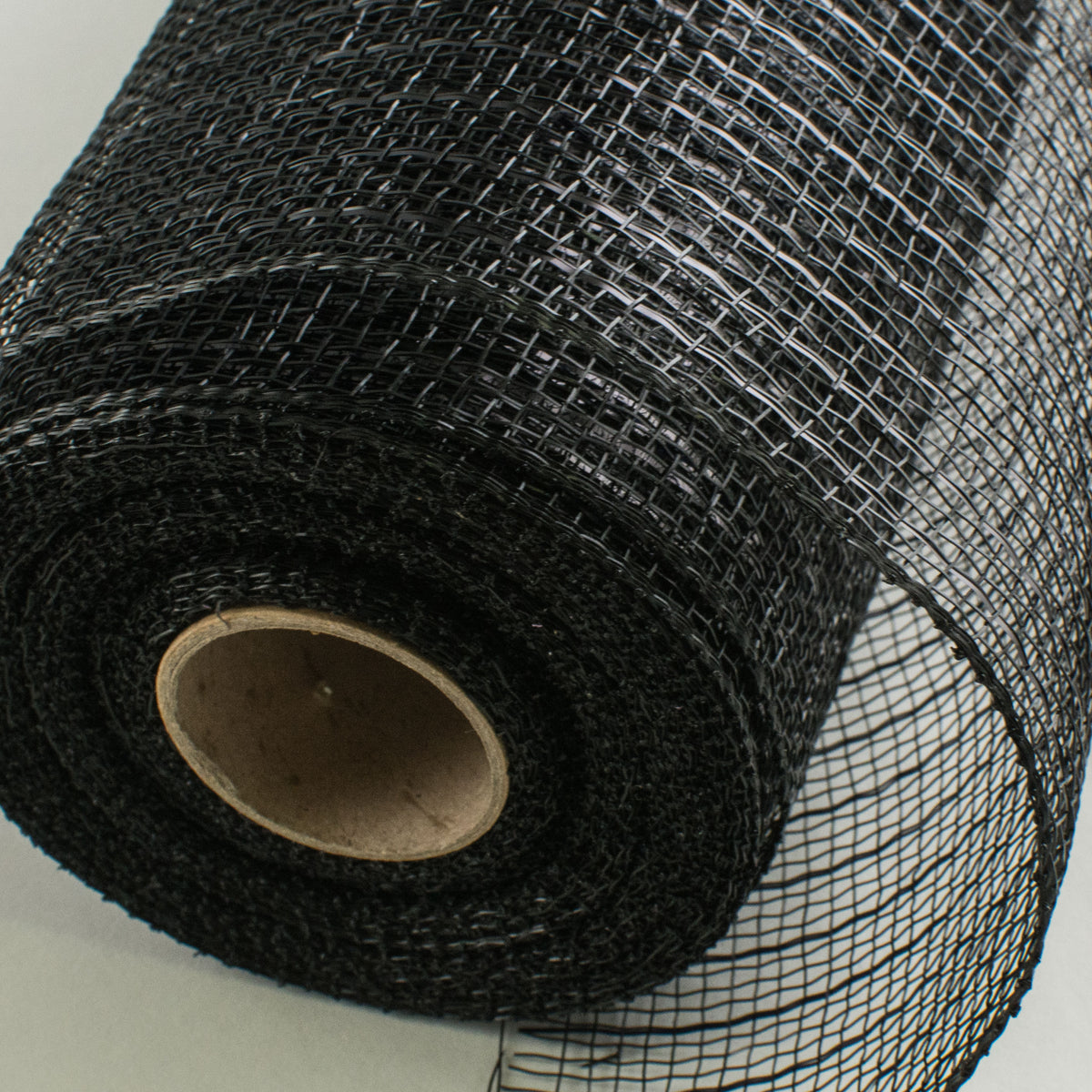 10" Poly Deco Mesh: Metallic Black detail photo 3