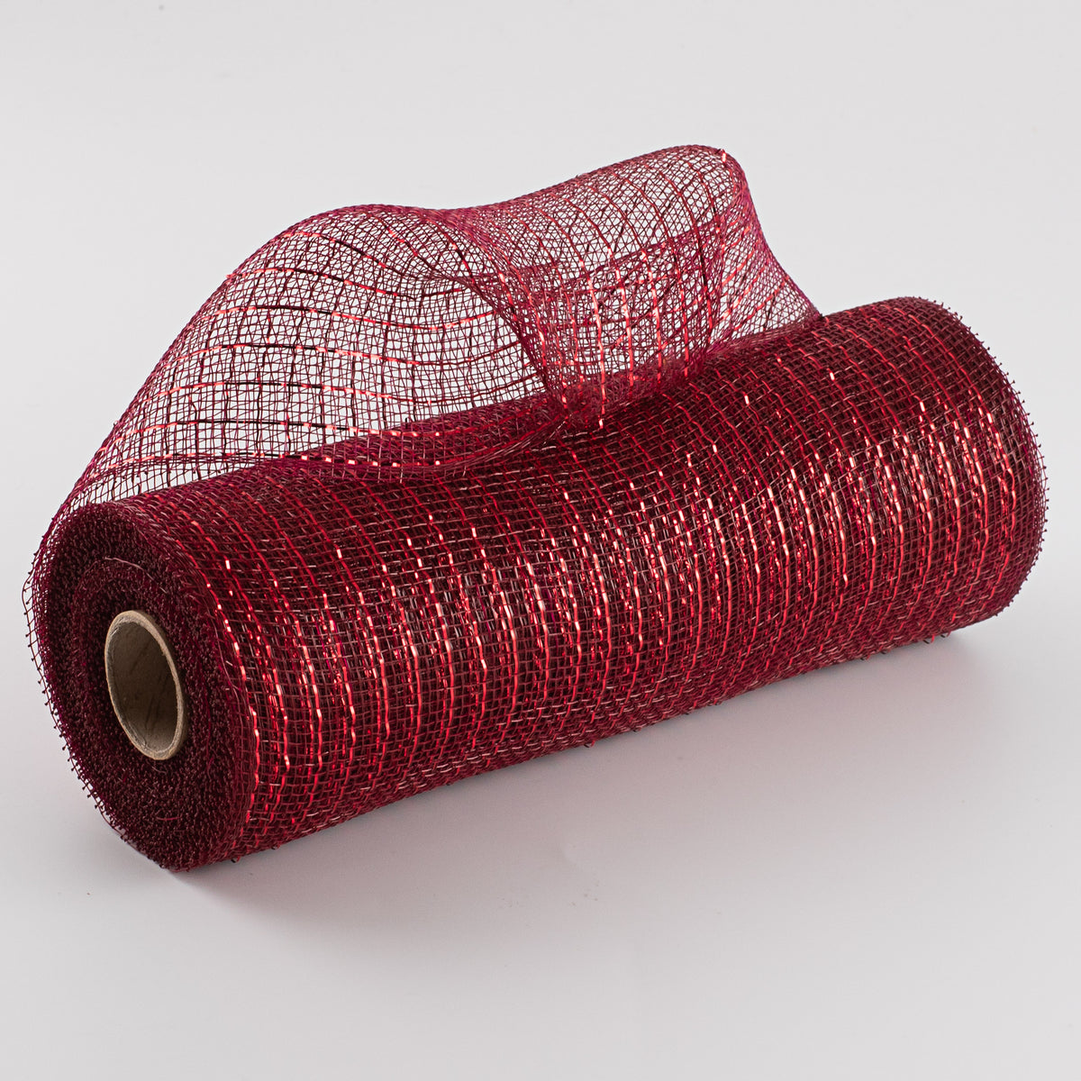 10" Poly Deco Mesh: Metallic Burgundy & Red Item Number: RE130161