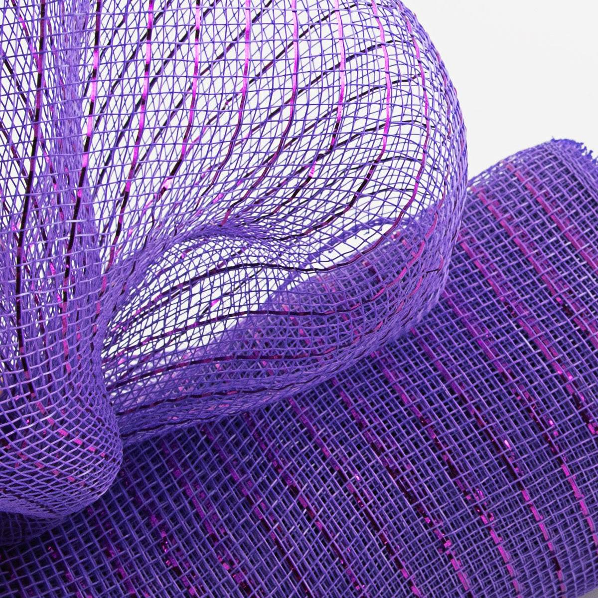 10" Poly Deco Mesh: Metallic Purple Lifestyle Photo
