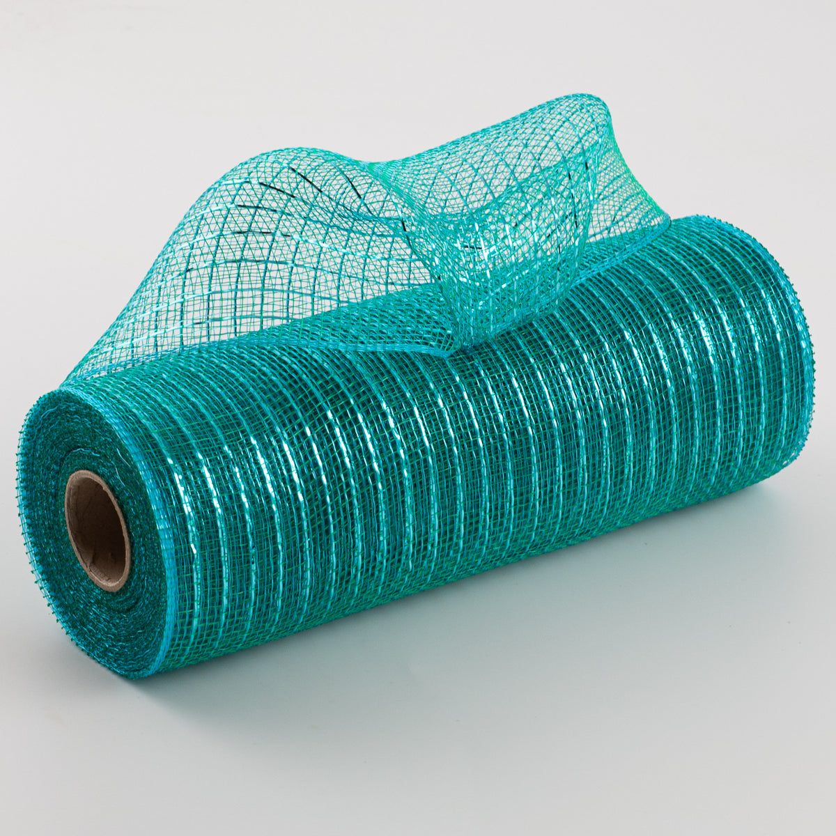 10" Poly Deco Mesh: Metallic Teal Item Number: RE130160