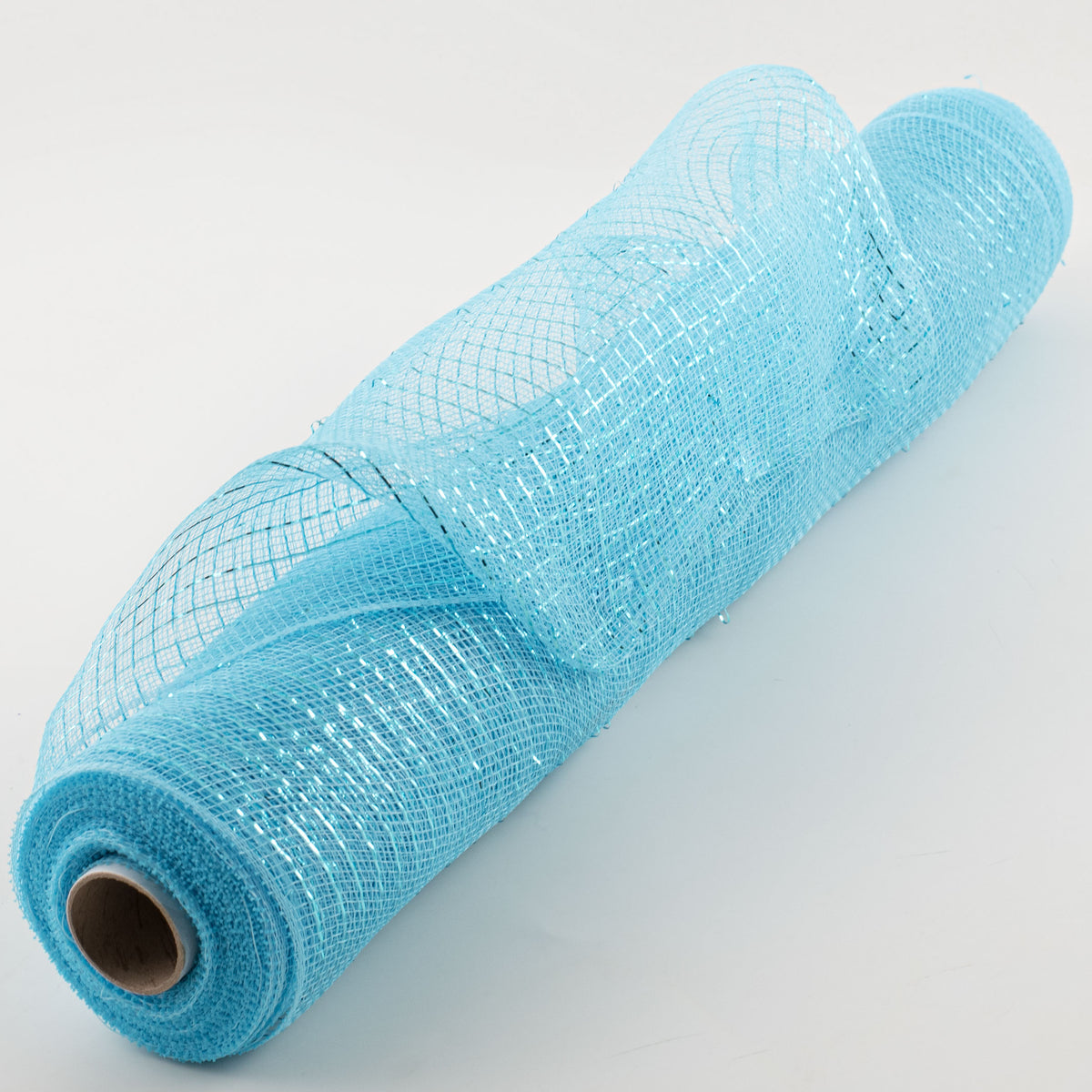 21" Poly Deco Mesh: Metallic Turquoise Item Number: RE100144