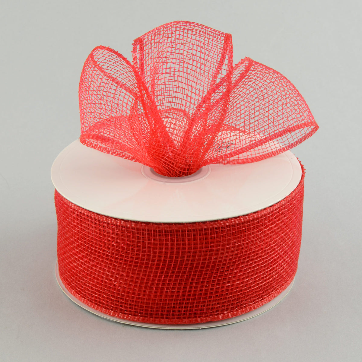 2.5" Poly Deco Mesh Ribbon: Red Lifestyle Photo