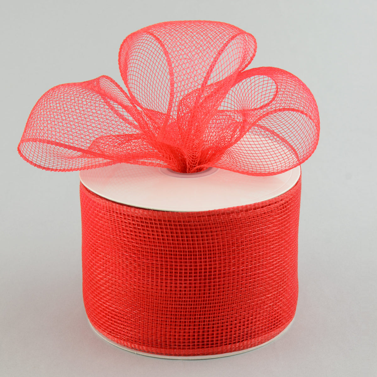 4" Poly Deco Mesh Ribbon: Red Lifestyle Photo