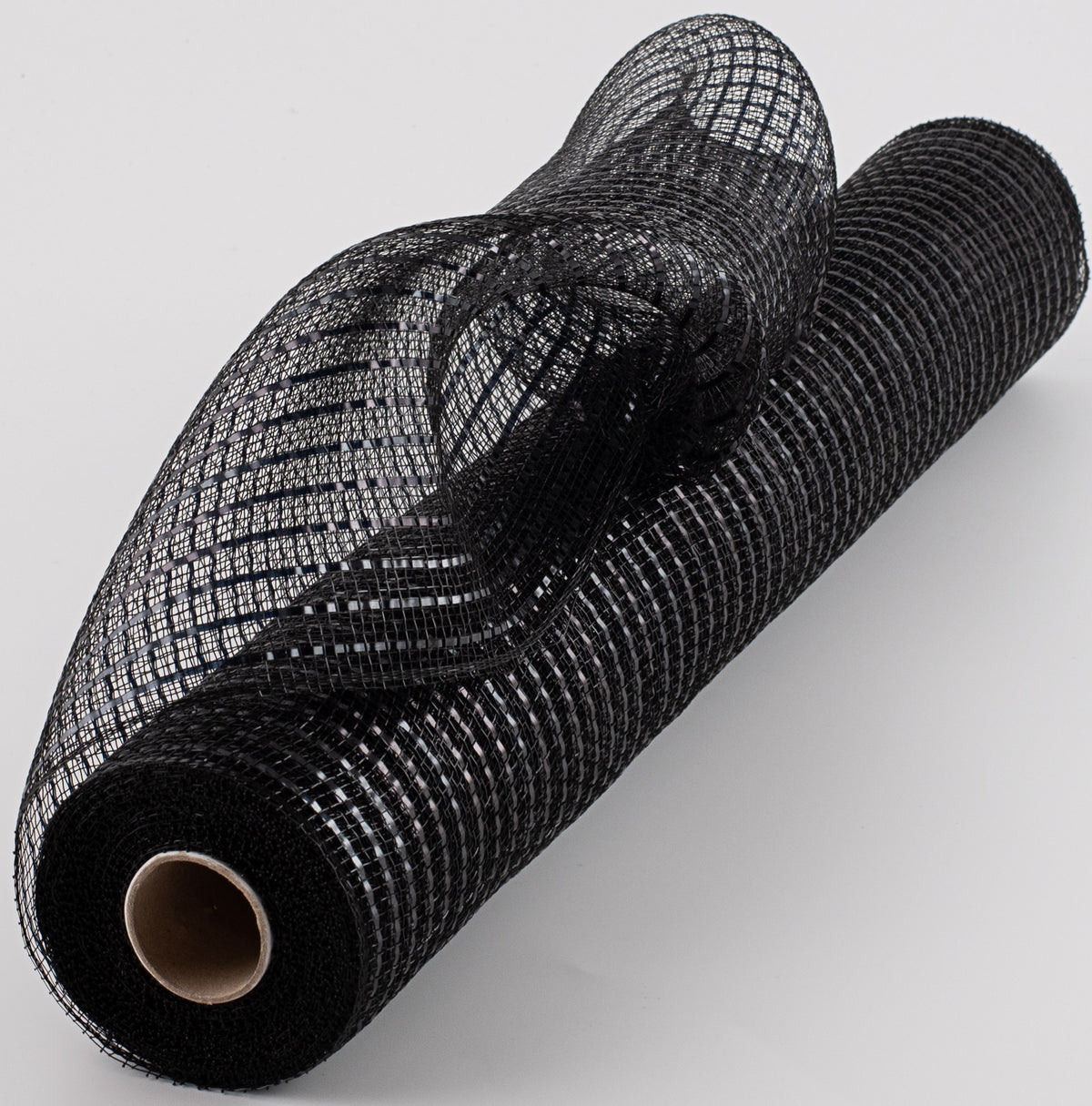 21" Poly Deco Mesh: Wide Foil Metallic Black Item Number: RE106602