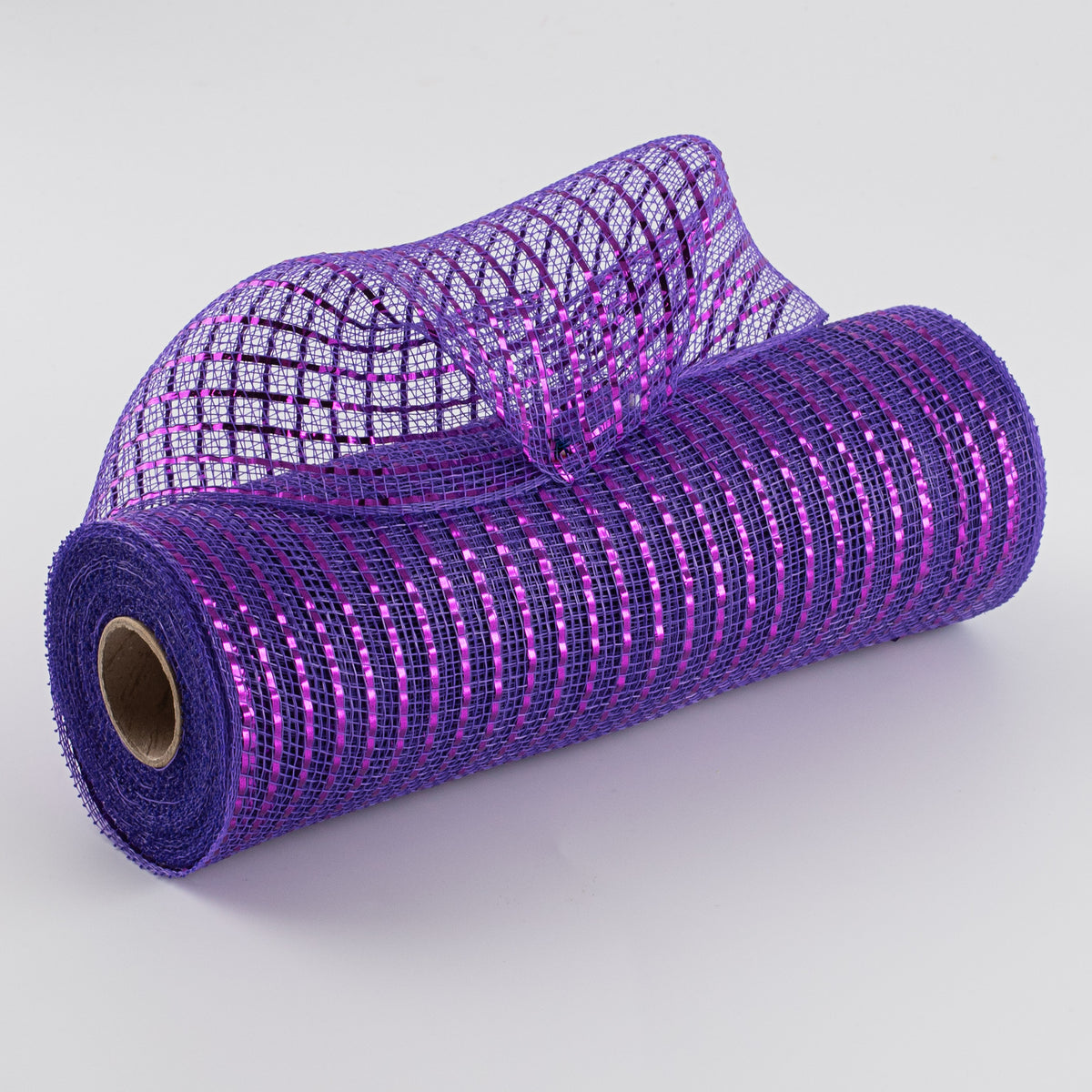 10" Poly Deco Mesh: Wide Foil Metallic Purple Item Number: RE136623