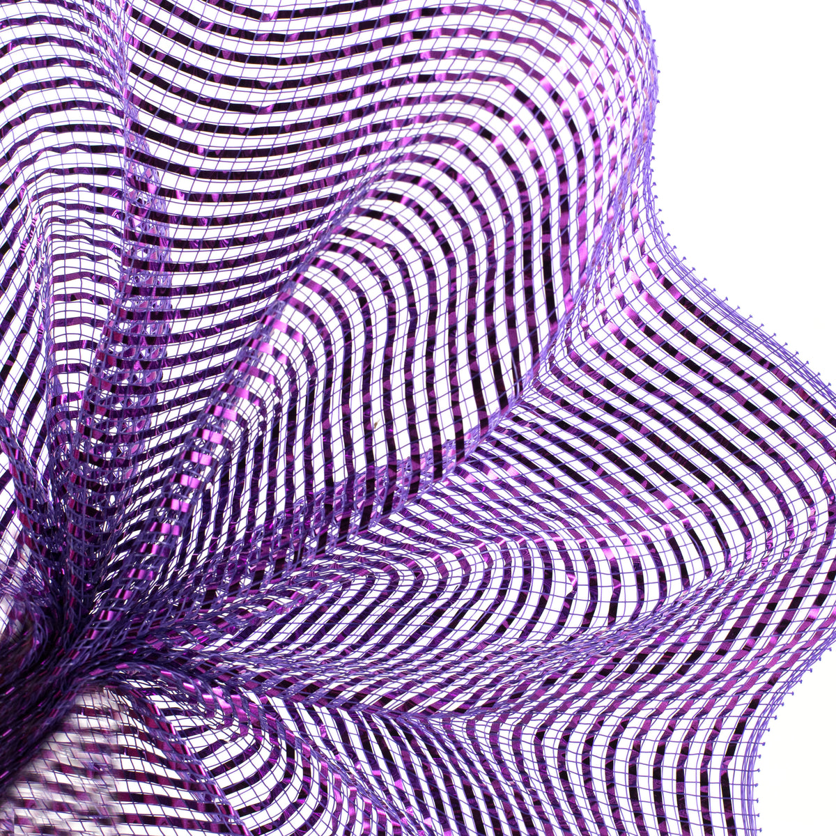 10" Poly Mesh Roll: Deluxe Wide Foil Purple Lifestyle Photo