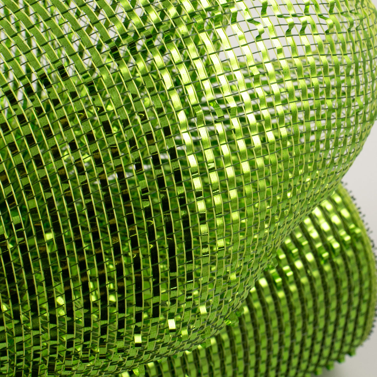10" Poly Mesh Roll: Deluxe Wide Lime Foil Moss/Apple With Lime Lifestyle Photo