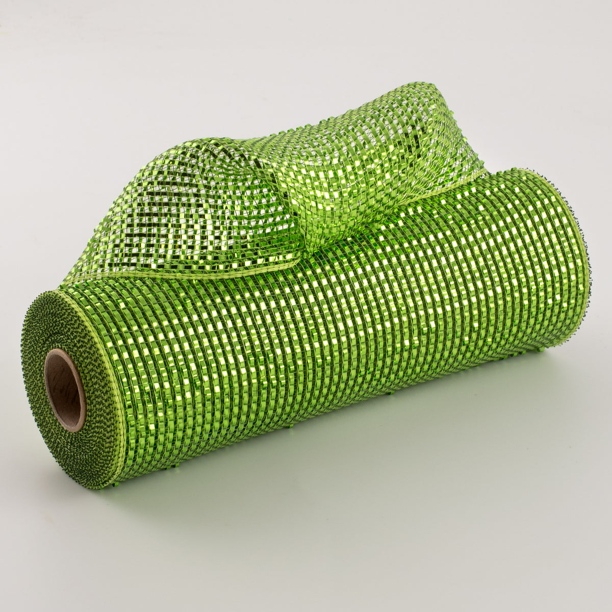 10" Poly Mesh Roll: Deluxe Wide Lime Foil Moss/Apple With Lime Item Number: RE134149