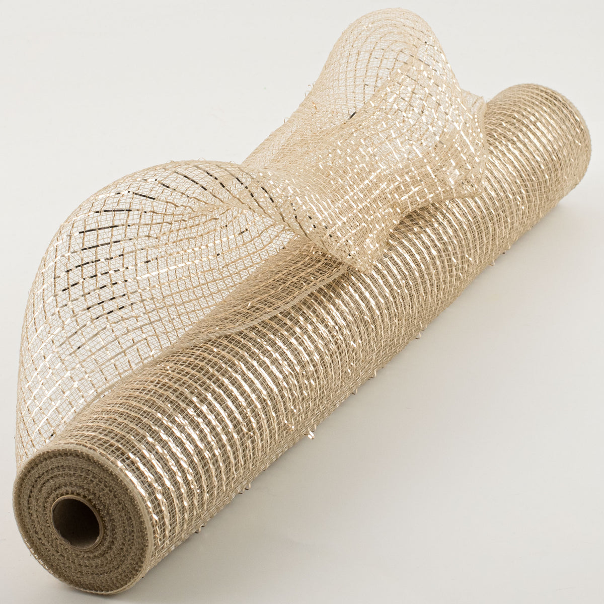 21" Poly Mesh Roll: Metallic Champagne Gold Item Number: XB905-14