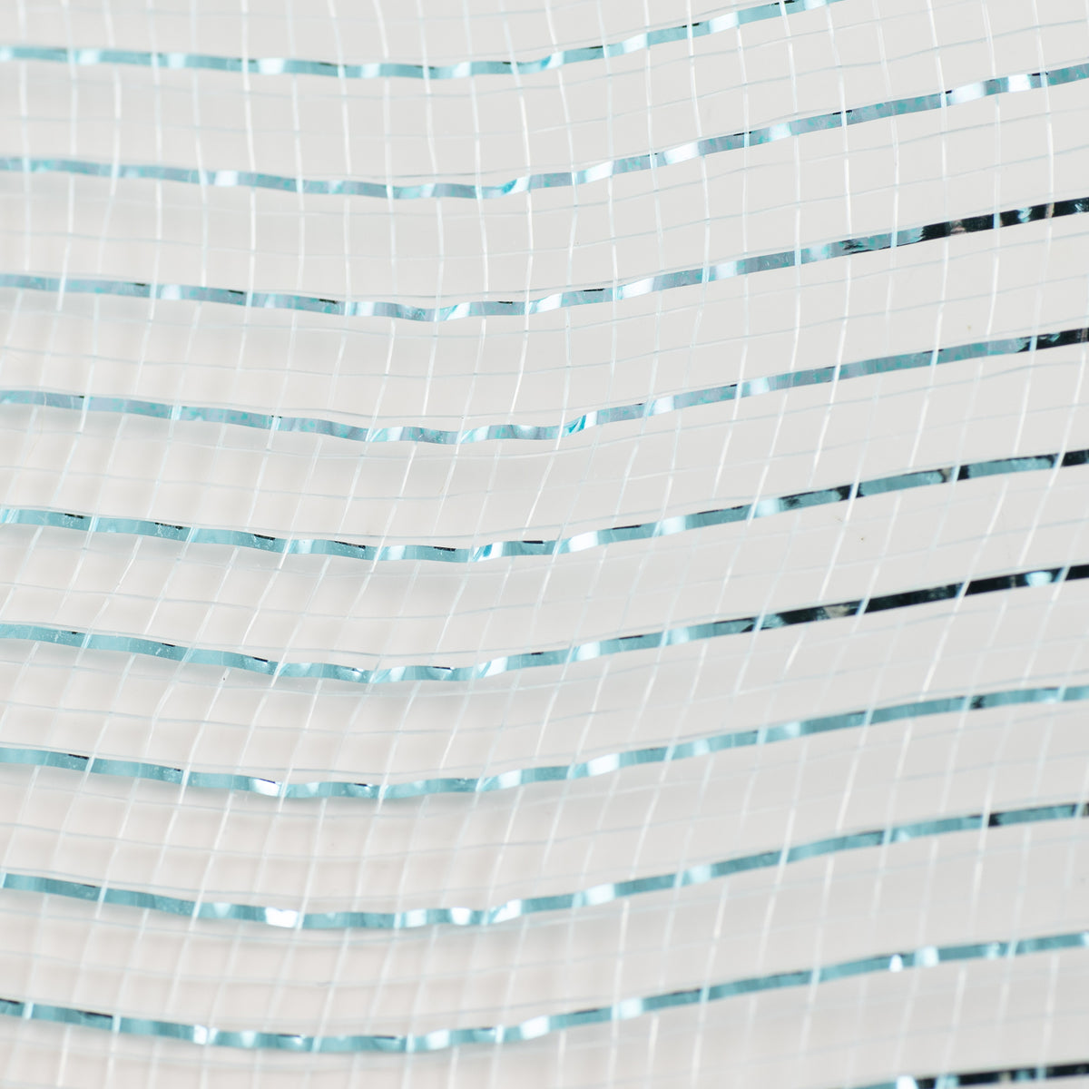 10" Poly Mesh Roll: Metallic Light Blue detail photo 3